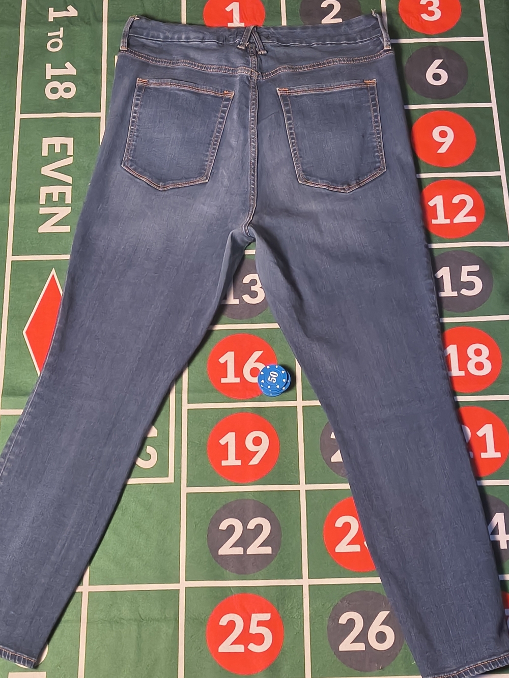 Good American Good Waist Crop Skinny Jeans Size 16/31 Blue High Rise Stretch - Picture 2 of 16
